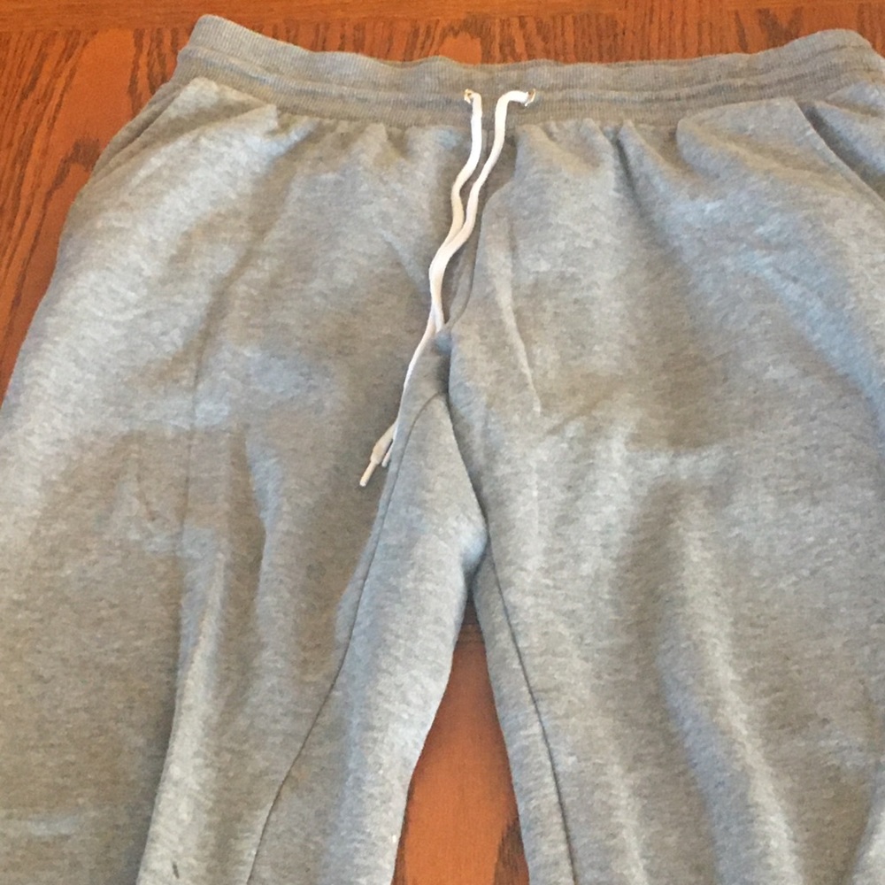 Gray sweatpants